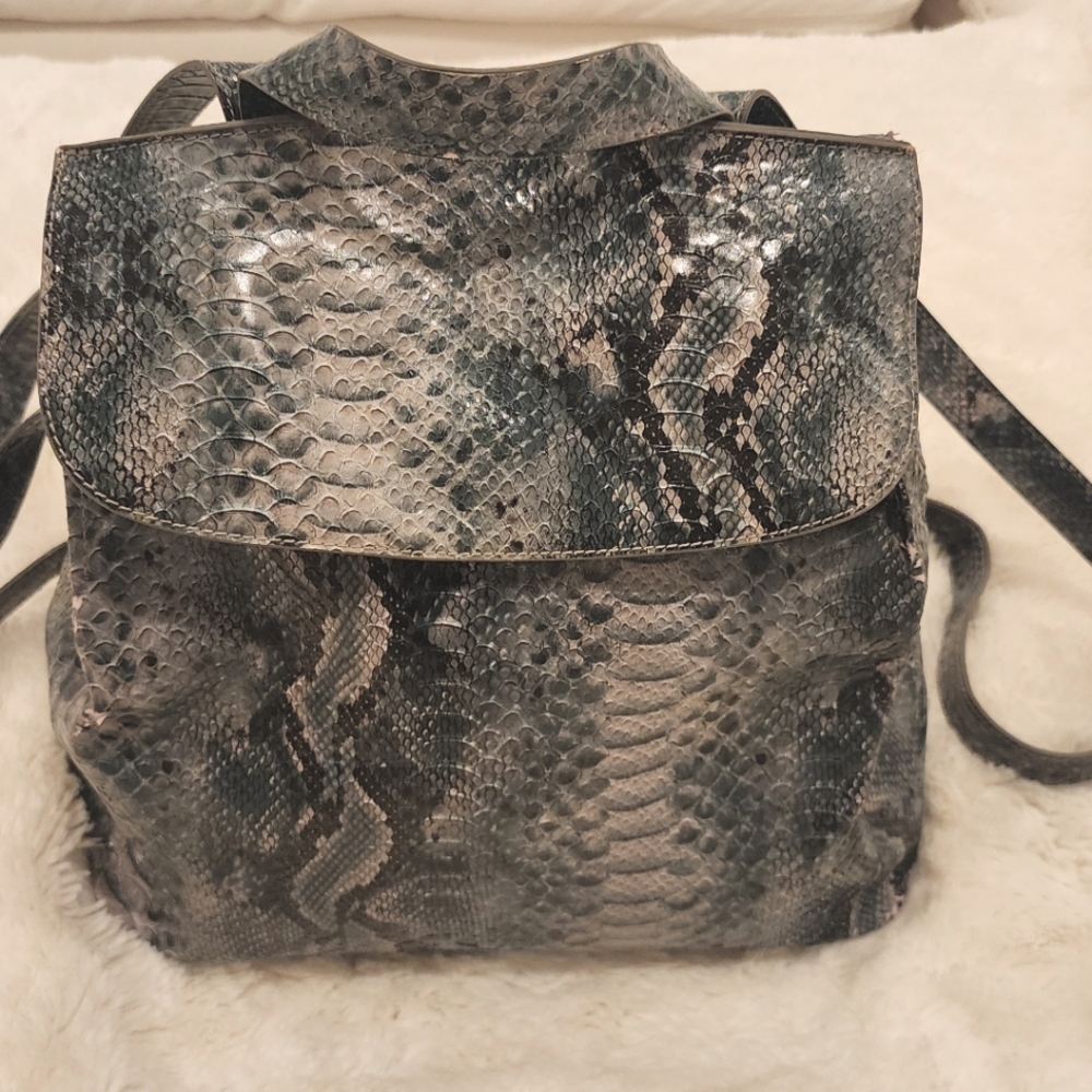 French Connection faux leather backpack